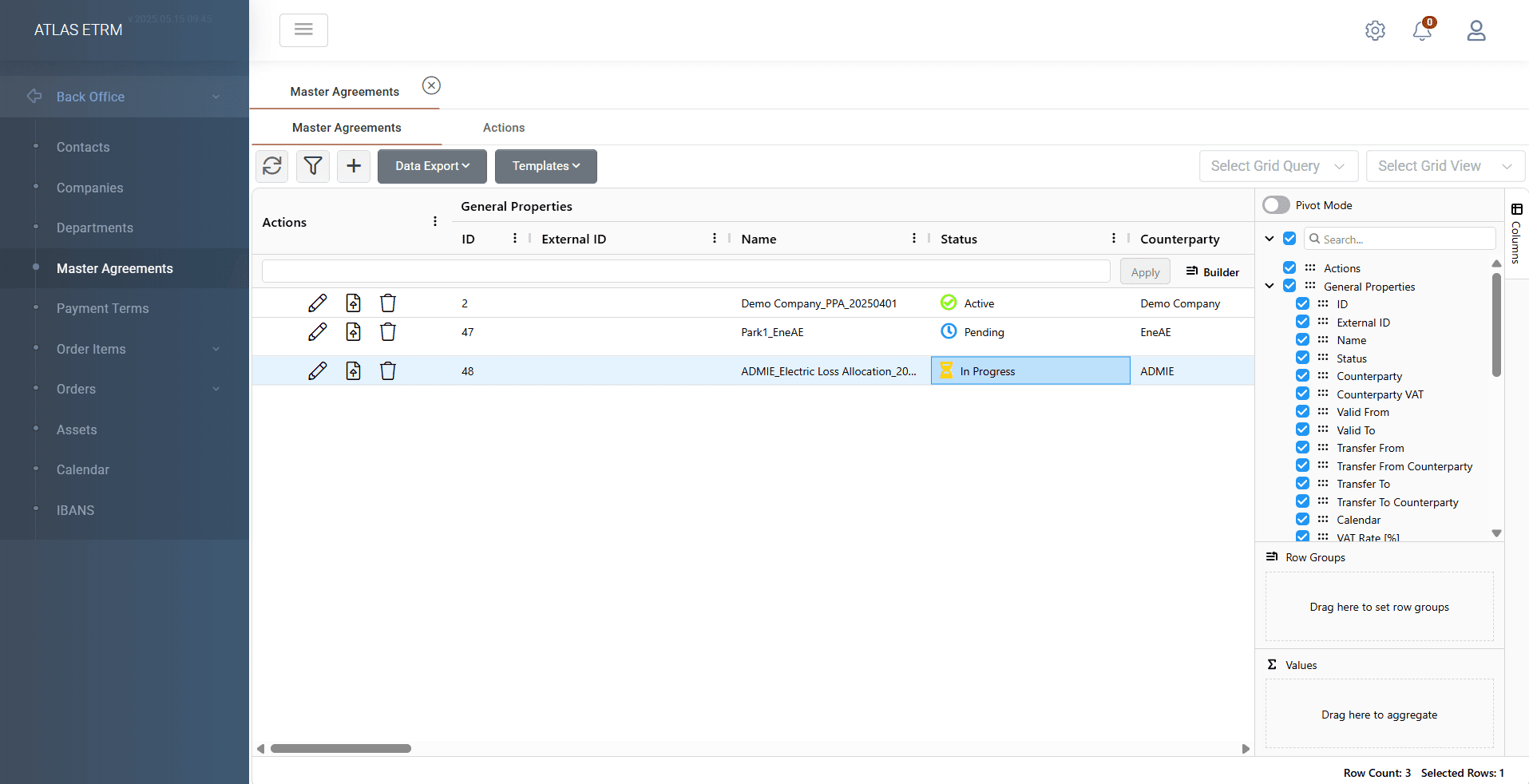 🆕 Updated Grids Across ATLAS ETRM (beta version)